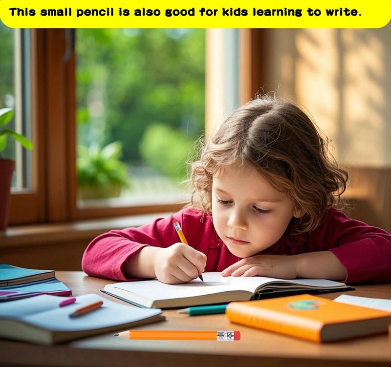 Adhere 25pcs Golf Pencils with Eraser Pre sharpened Hexagon half Wooden Pencils Graphite 2B for Golf Event Scoring,Classroom,Wedding,Company Meetings,Pew, Pocket (Orange) - Image 5